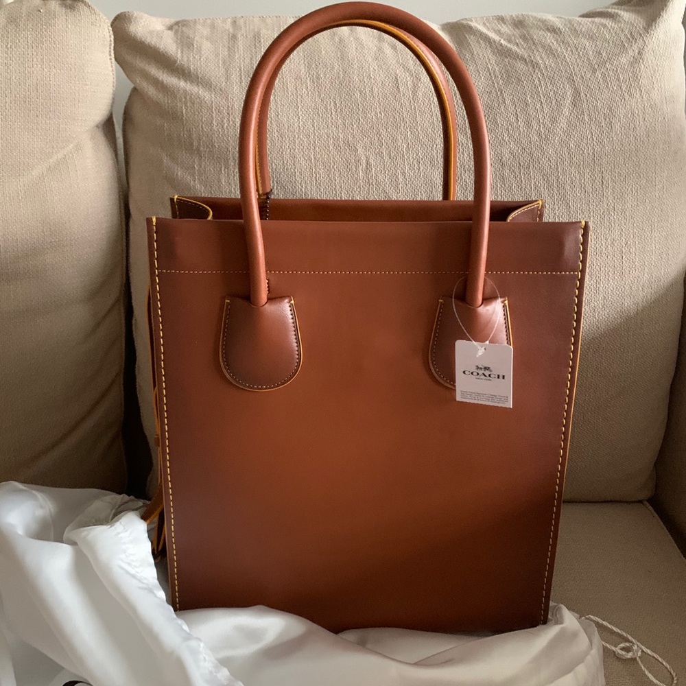 BRAND NEW Coach Tall Tote - Genuine Leather